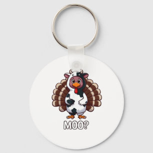 Chaveiro Turquia No Figurino Da Vaca, Moo Engraçado Ação De
