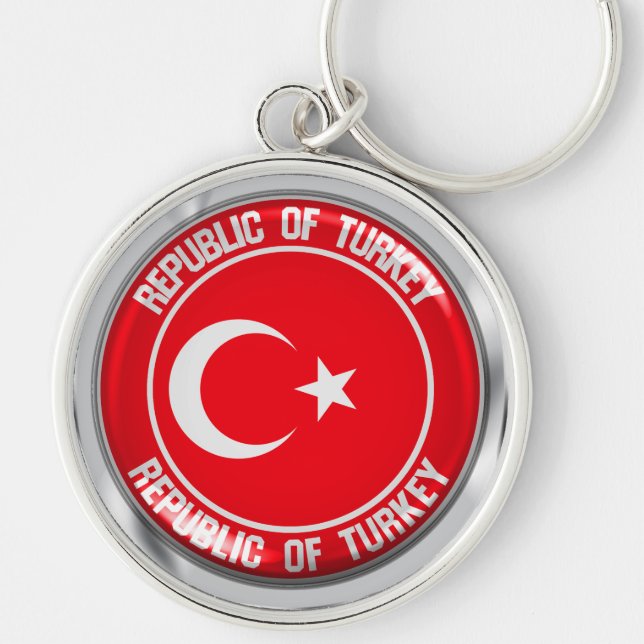 Chaveiro Turquia Round Emblem (Frente)