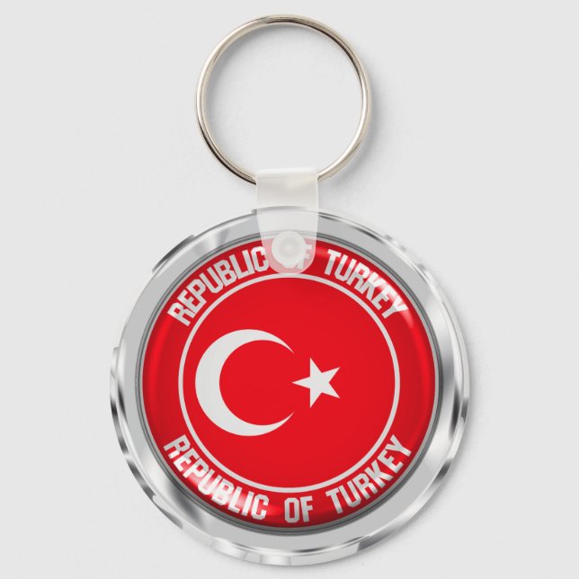 Chaveiro Turquia Round Emblem (Frente)