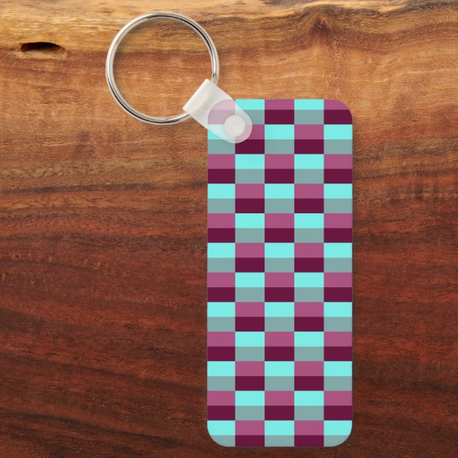 Chaveiro Turquoise and Purple Color Combination (Frente)