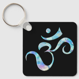 Chaveiro Turquoise Marbled Om
