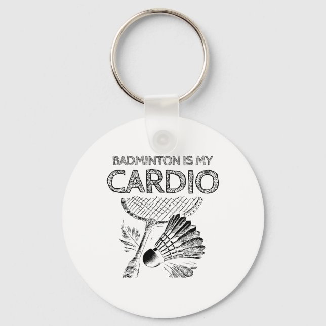 Chaveiro Turtle Badminton Player Shuttle Racket (Frente)