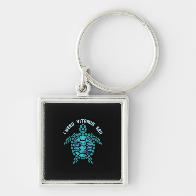Chaveiro Turtle Lover | I Necessidade De Vitamina (Frente)