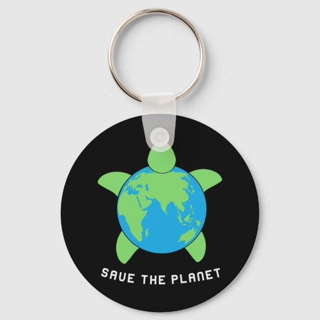 Chaveiro Turtle Lover | Salvar o planeta de tartaruga (Frente)