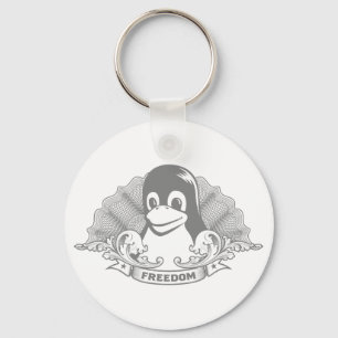 Chaveiro Tux Penguin - (Linux, Open Source, Copyleft, FSF)