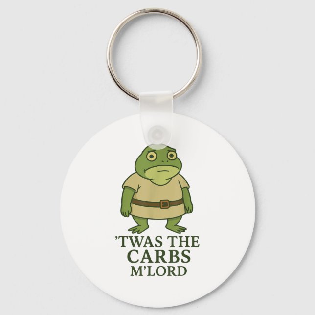 Chaveiro Twas The Carbs Mlord Funny Sapo Memeval (Frente)