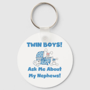 Chaveiro Twin Boys Perguntam Sobre Meu Sobrinho