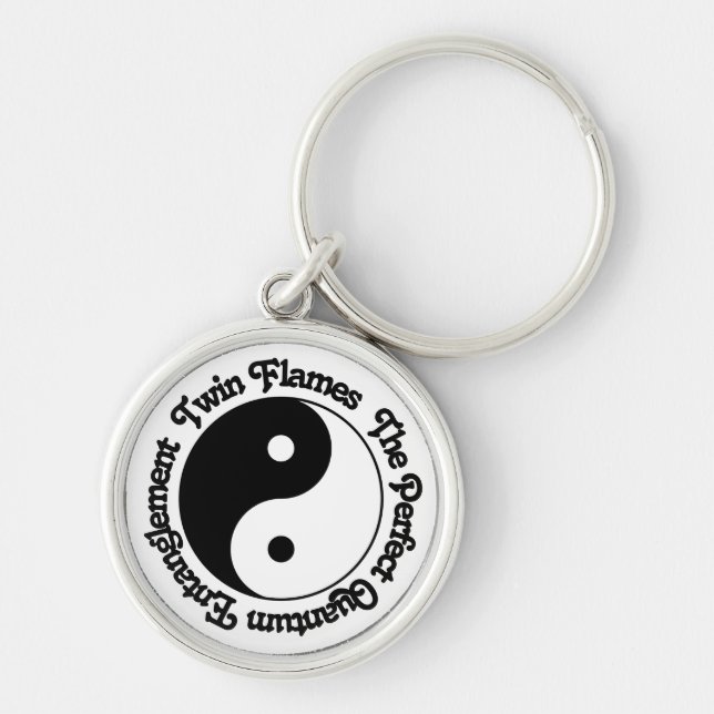 Chaveiro Twin Flames Quantum Entanglement Yin Yang (Frente)