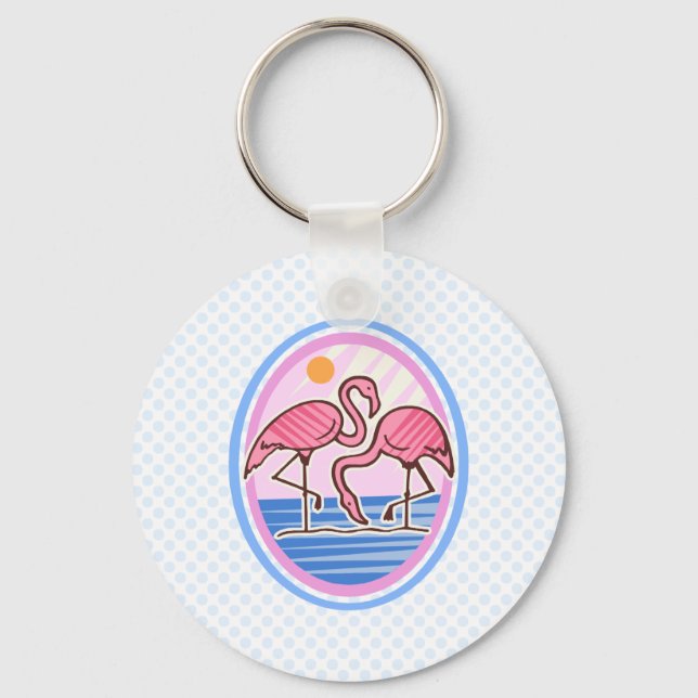 Chaveiro Twins Flamingo (Frente)