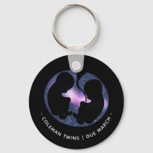 Twins Gravidez Anunciante Estrelas Bebê Espiritual