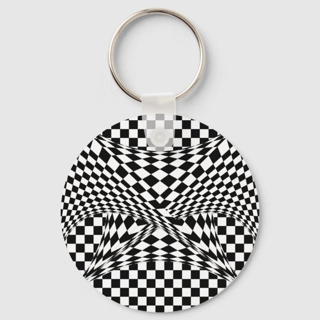 Chaveiro Twisted Checkers por Kenneth Yoncich (Frente)