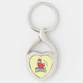 Chaveiro Twisted Heart Keychain : Minha única rainha (amare