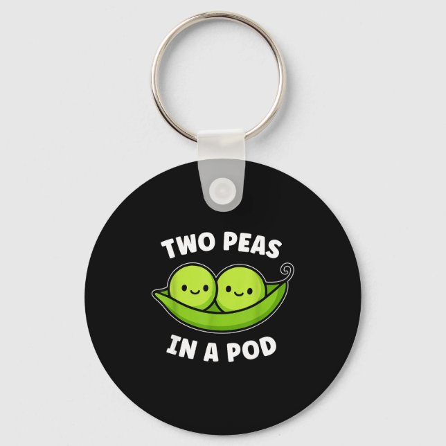 Chaveiro Two Peas In A D Cute Kawaii Funny  (Frente)