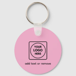 Chaveiro Two Sided Logo QR Code Blush Pink Keychains