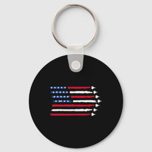 Chaveiro U.A., American Flag Fighter Jets Patriotic Usa 4th