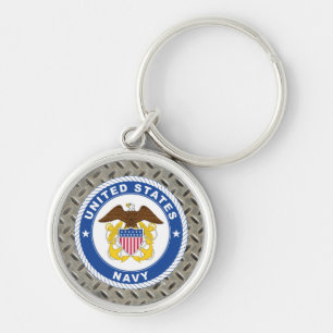 Chaveiro U.S. Crista do oficial do marinho  