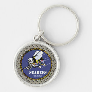 Chaveiro U.S. Seabees do marinho  