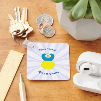 Chaveiro Ucrânia Angel Slava Ucrânia Glória à Ucrânia