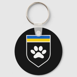 Chaveiro Ucrânia: Bandeira de Sensibilização para Pet Supor