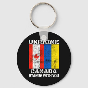 Chaveiro Ucrânia Canadá Está Ao Seu Lado Apoio Canadense 