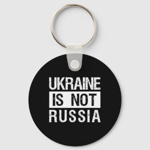 Chaveiro Ucrânia não é a Rússia - Apoie a Ucrânia e Pare a 