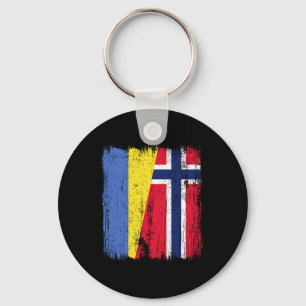 Chaveiro Ucrânia Noruega Meia Bandeira Ucraniano Norueguês 