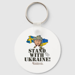 Chaveiro Ucrânia Suécia Zelensky Apoie a Ucrânia 