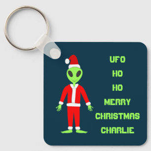 Chaveiro UFO Ho Pai alienígena Natal Personalizado