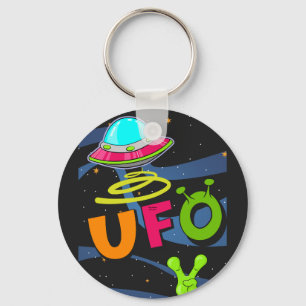 Chaveiro ufo no espaço diga oi