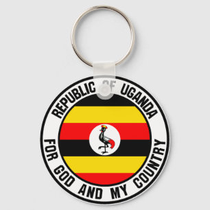 Chaveiro Uganda Round Emblem