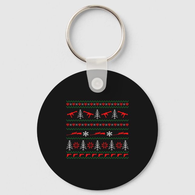 Chaveiro Ugly Christmas Sweater Tactical Merry Christmas  (Frente)