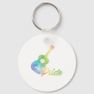 Chaveiro Ukulele Pride Uke Instrumento Música, Presente