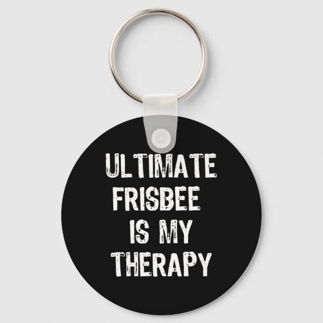 Chaveiro Ultimate Frisbee É Minha Terapia Presente Divertid (Frente)