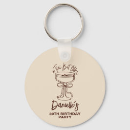 Chaveiro Um aniversário de 30 anos Espresso Martini Tini Bi