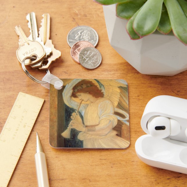 Chaveiro Um Anjo Tocando uma Flauta de Bisel por Burne Jone (Mesa)