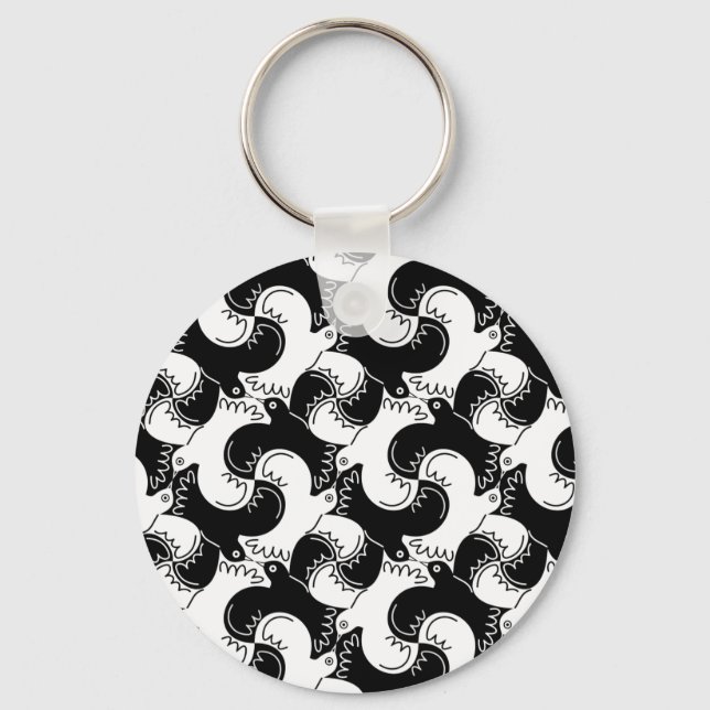 Chaveiro Um bando de aves (Frente)