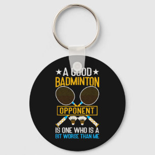 Chaveiro Um Bom Adversário de Badminton é um Pouco Pior do