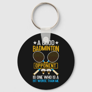 Chaveiro Um Bom Opante De Badminton É Um Pouco Pior Do Que