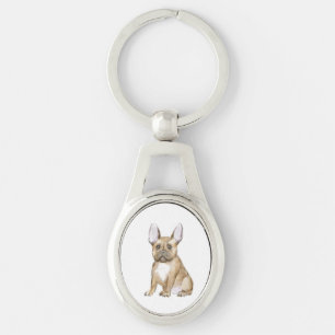 Chaveiro Um cachorrinho francês adorável