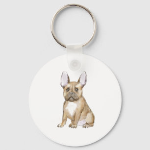 Chaveiro Um cachorrinho francês adorável