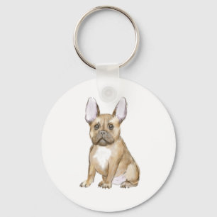 Chaveiro Um cachorrinho francês adorável