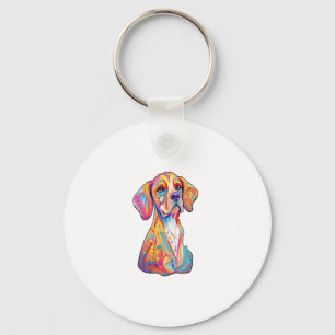 Chaveiro Um Cachorro de Aquarela