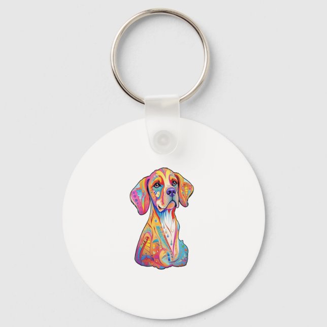 Chaveiro Um Cachorro de Aquarela (Frente)