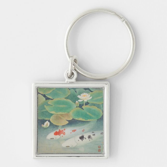 Chaveiro Um casal sob Lotus (Frente)