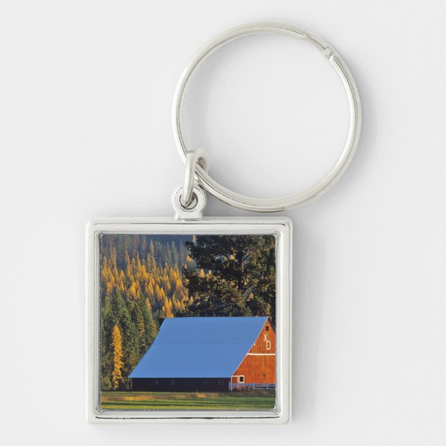 Chaveiro Um celeiro vermelho cultivado construiu em 1911 (Frente)