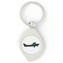 Um Cessna na silhueta