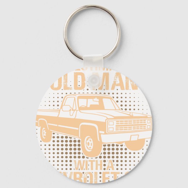 Chaveiro Um Chevrolet C10 Silverado Velho 1987 (Frente)