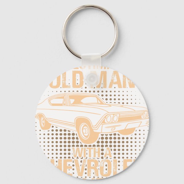 Chaveiro Um Chevrolet Chevelle 1968 de um homem velho (Frente)