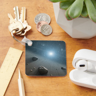 Chaveiro Um Cinturão Asteroide Em Torno Da Estrela Brilhant