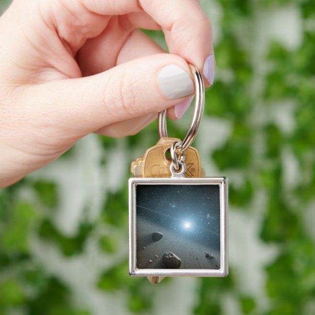 Chaveiro Um Cinturão Asteroide Em Torno Da Estrela Brilhant (Mão)